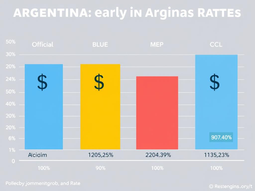 grafico comparativo entre dolar oficial hoy y cotizaciones paralelas mostrando la brecha cambiaria actual