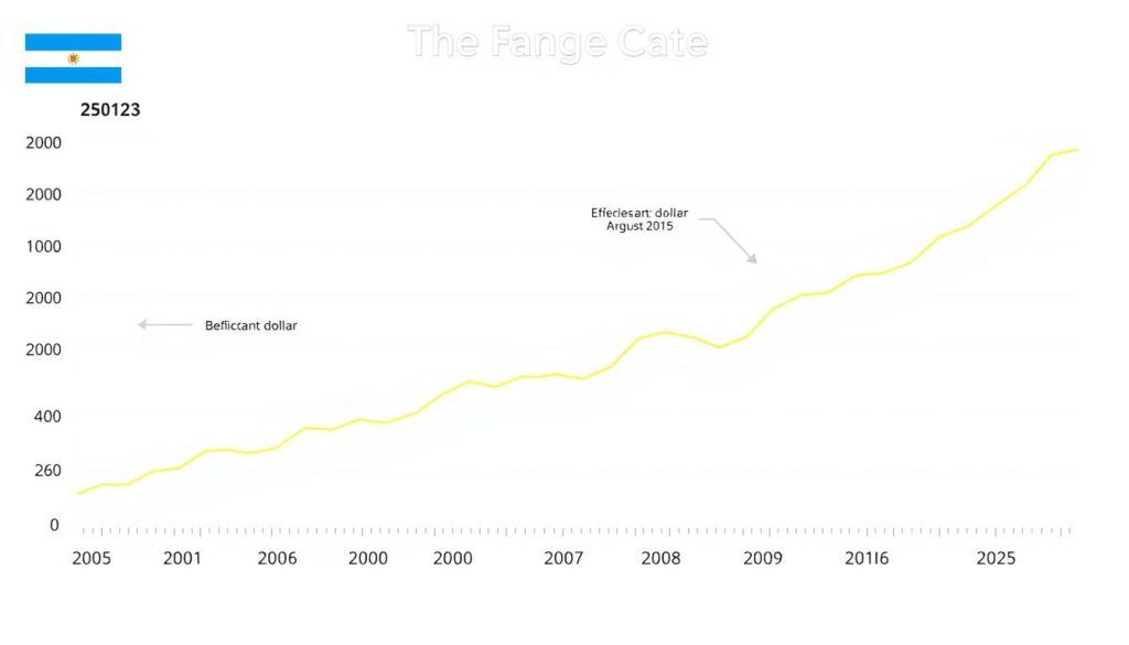grafico historico de la cotizacion del dolar oficial en argentina desde el 2019 hata el 2025