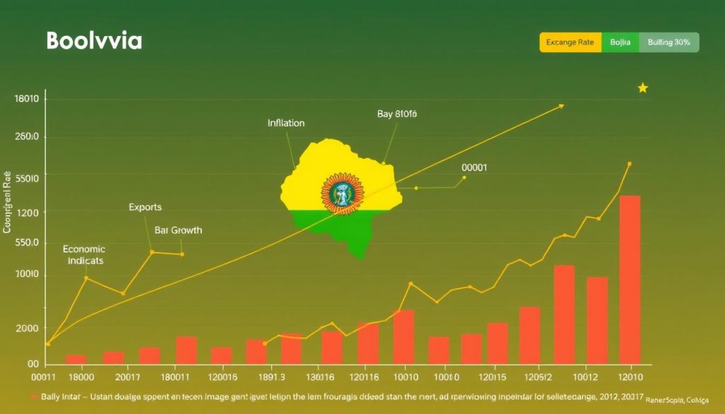 grafico mostrando la realcion entre el tipo de cambio oficial en bolivia y diferentes indecadores ecoomicos